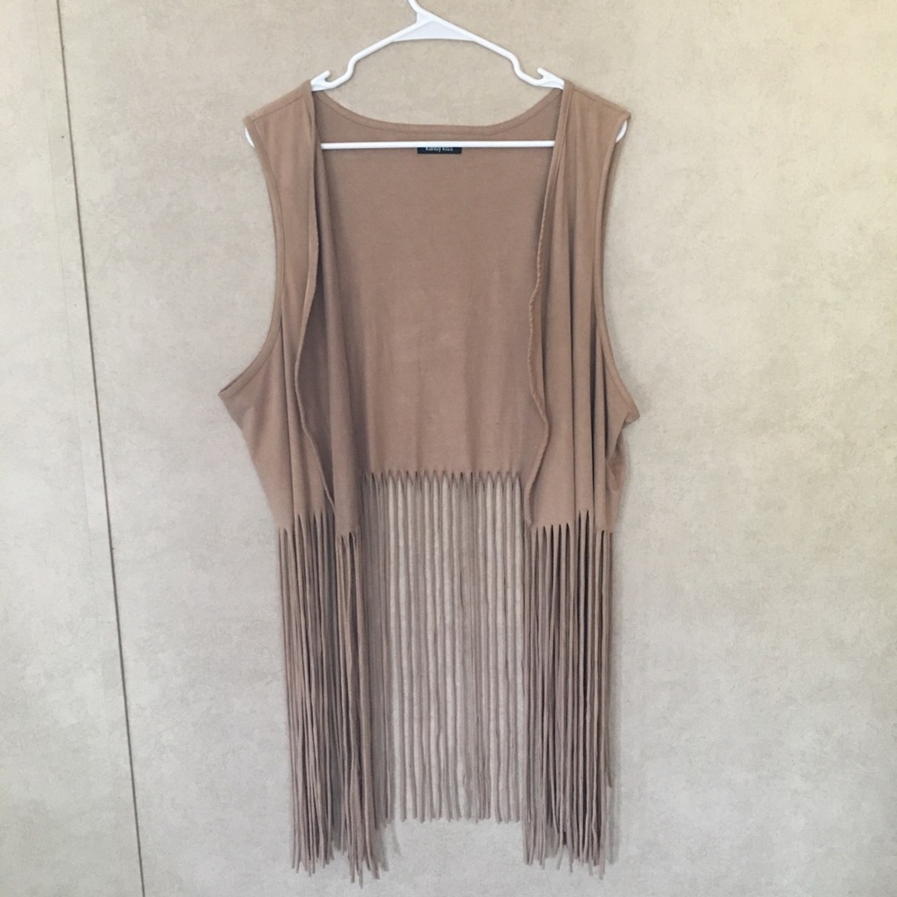 💝Kandy Kiss Brown/Tan Moleskin-Type Vest